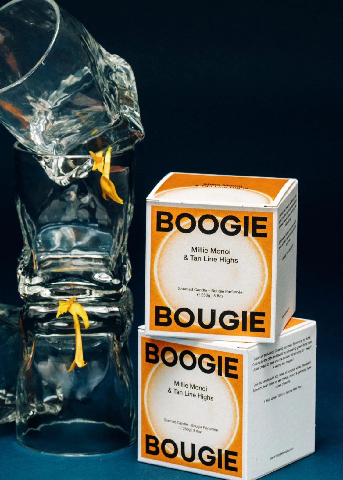 KERZE MILLIE MONOI & TAN LINE HIGHS von BOOGIE BOUGIE