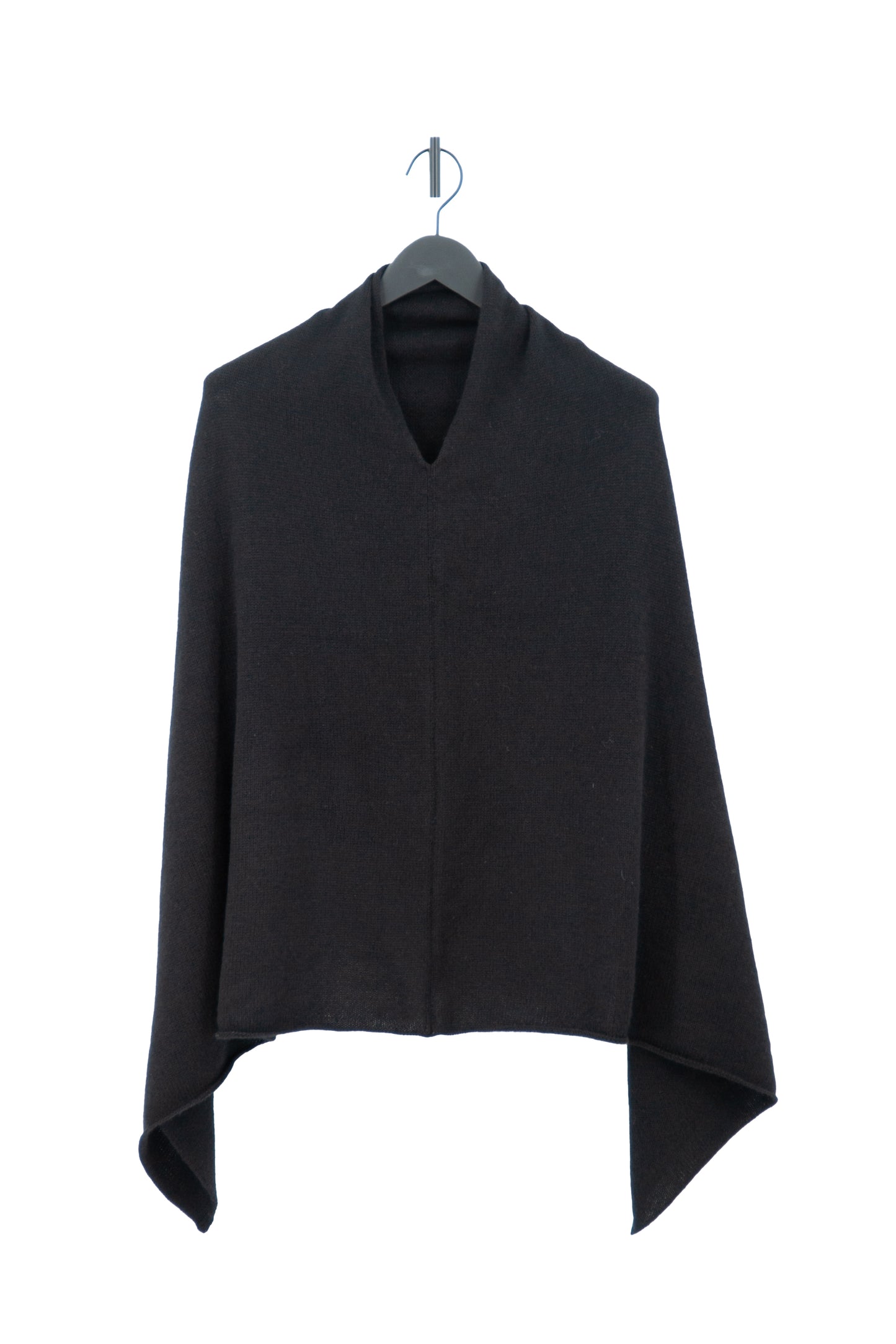 Cashmere Poncho in Schwarz von Petit Calin