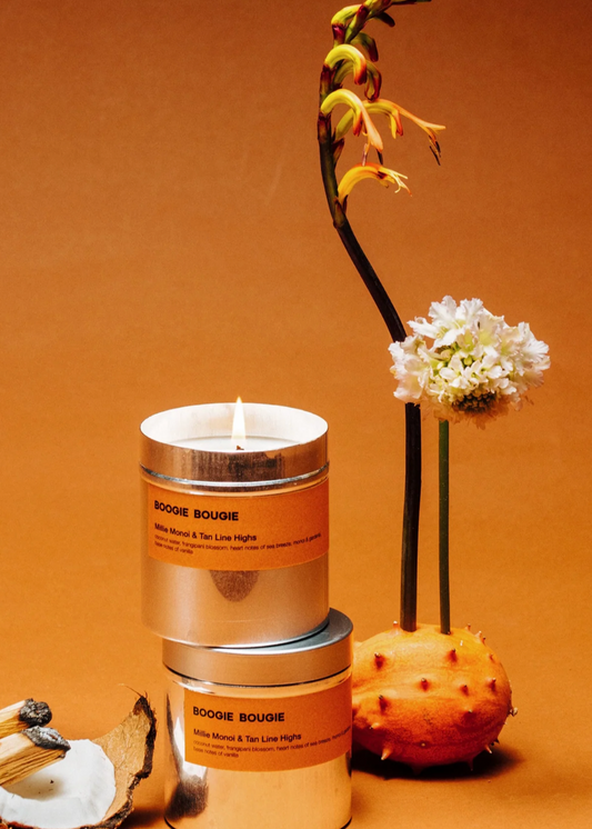 KERZE MILLIE MONOI & TAN LINE HIGHS von BOOGIE BOUGIE