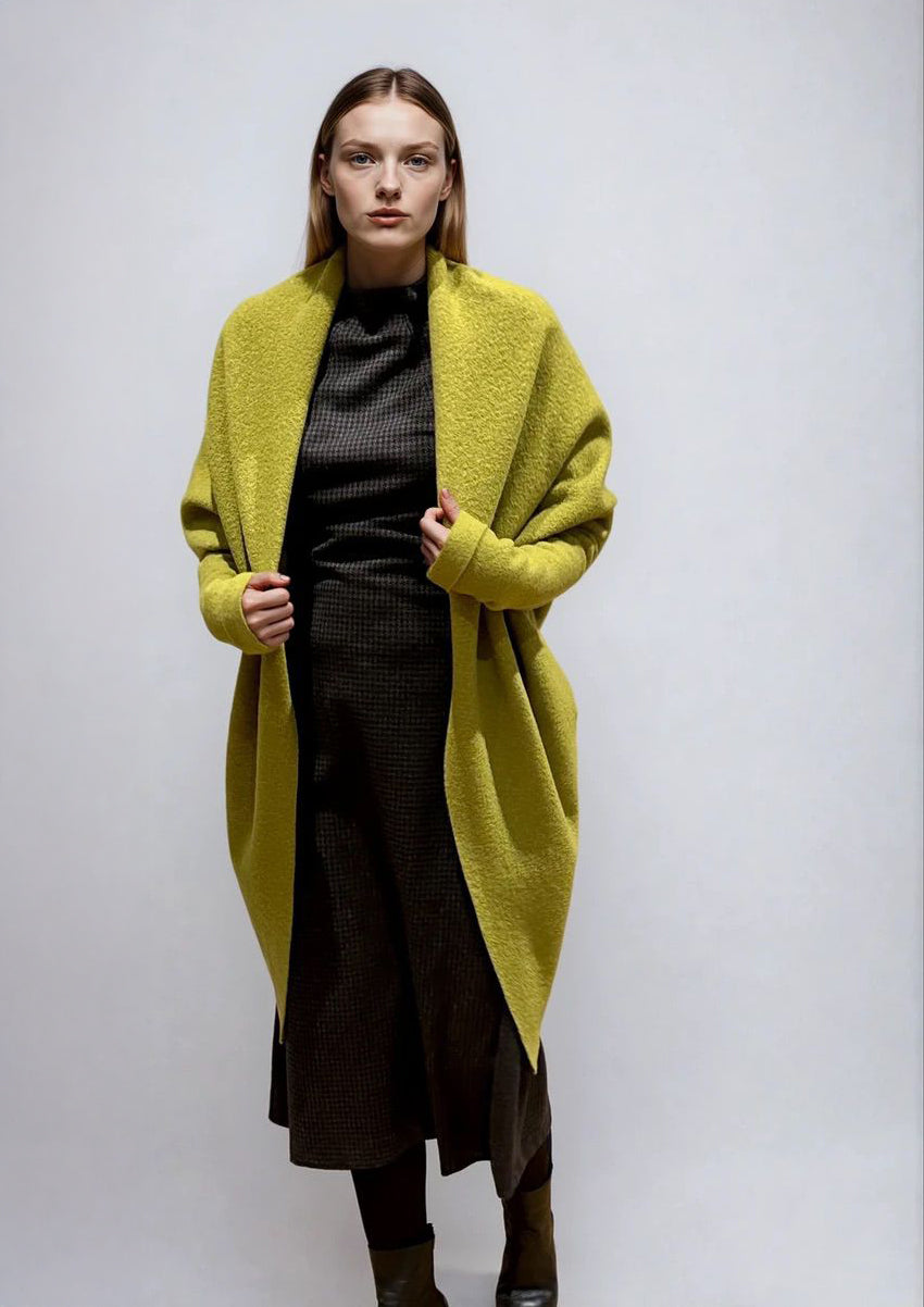 Wollcape AMBRA in Pistazie von HE:IDI