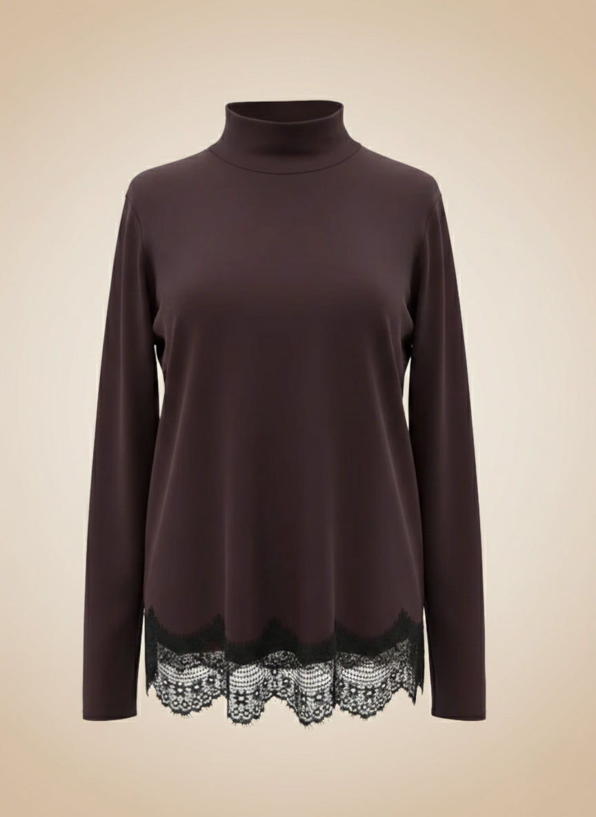 Rollkragen JOLIE mit Spitze von COCO LORES