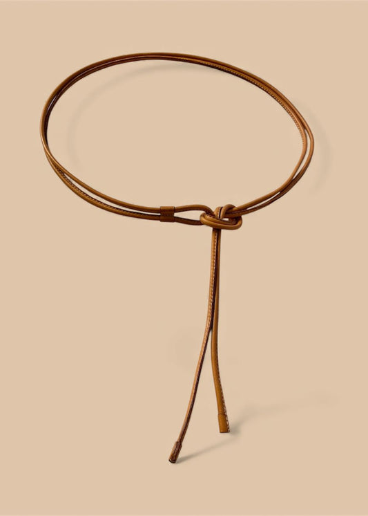 Bindegürtel aus Leder von DANIELA DAMM