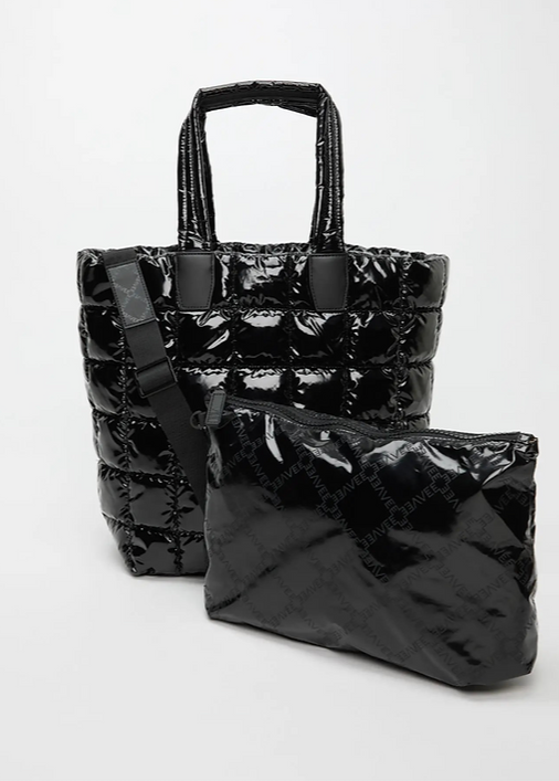 VEE PORTER SHOPPER BLACK VINYL