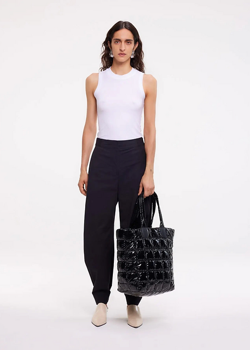 VEE PORTER SHOPPER BLACK VINYL